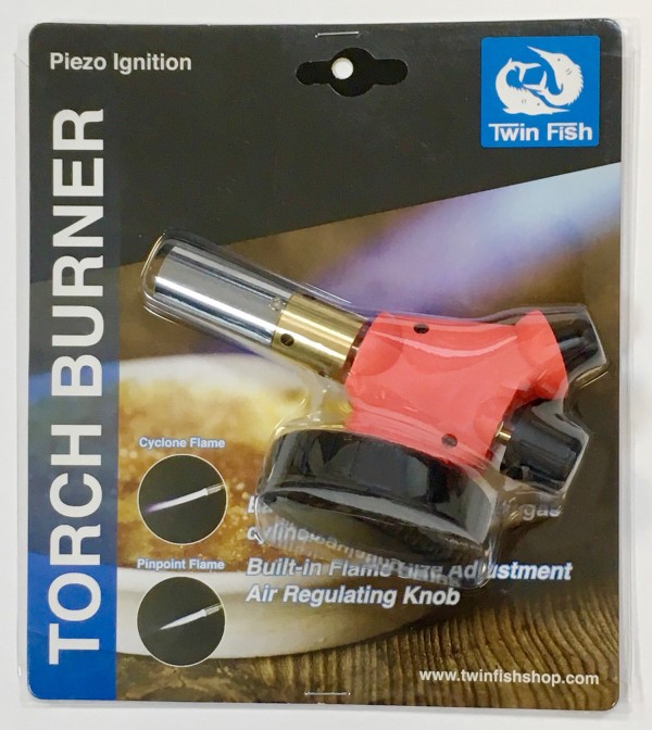 หัวปืนพ่นไฟสำหรับตกแต่งหน้าอาหาร ที่จุดไฟสำหรับเผาขนหรือแต่งหน้าอาหารใช้คู่กับแก๊สกระป๋อง Twin Fish Torch-3 ราคา 1,093 บาท*ส่งฟรี
