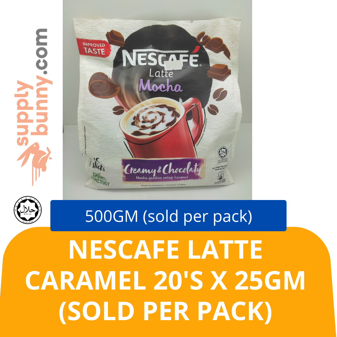Nescafe Latte Caramel 20's x 25gm (sold per pack) Halal
