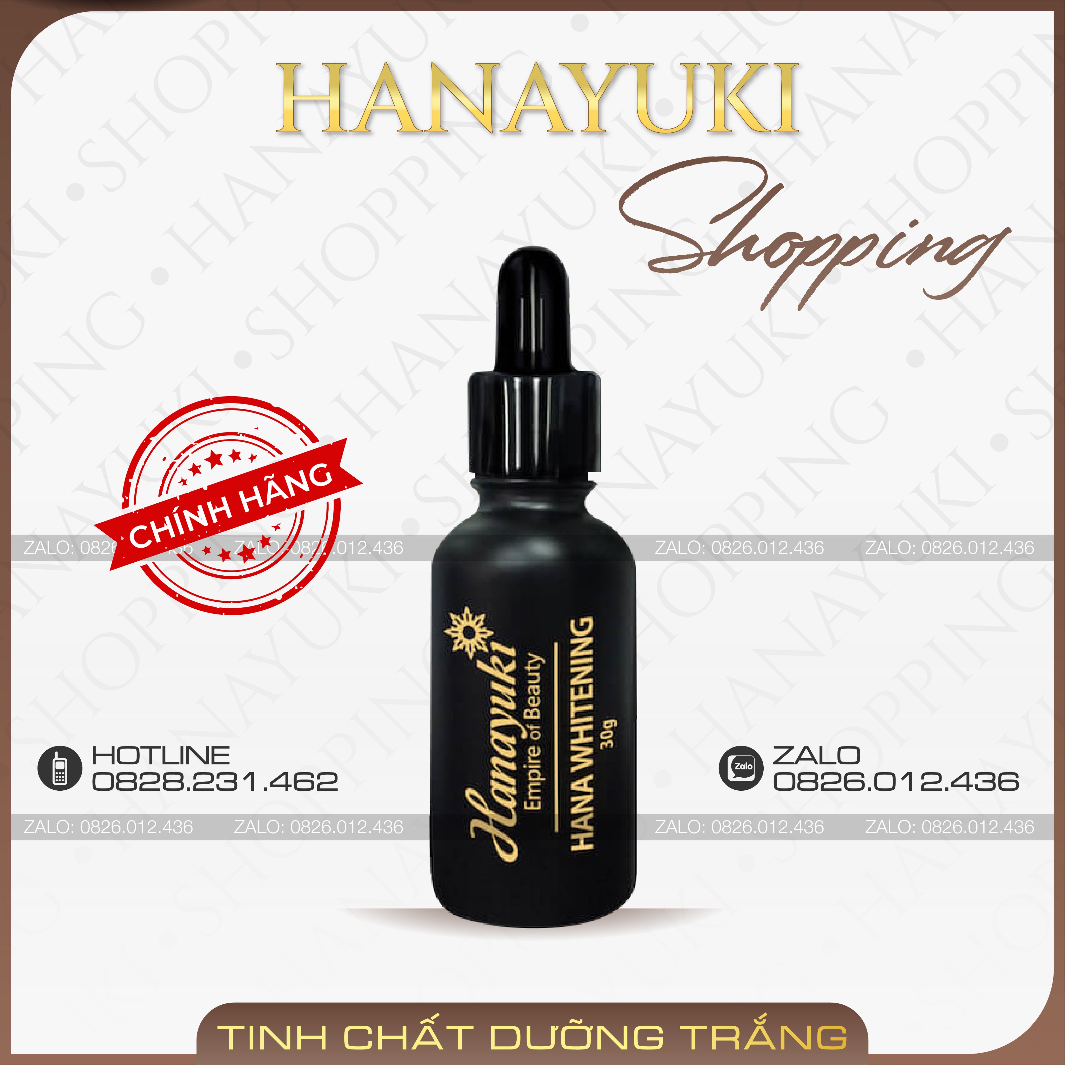 [HCM]Serum Dưỡng Trắng Da Hanayuki