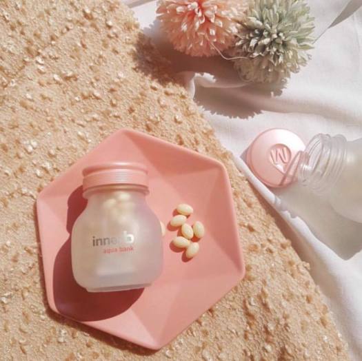 Viên Uống Cấp Nước Và Collagen Innerb Aqua Rich hồng 56 viên