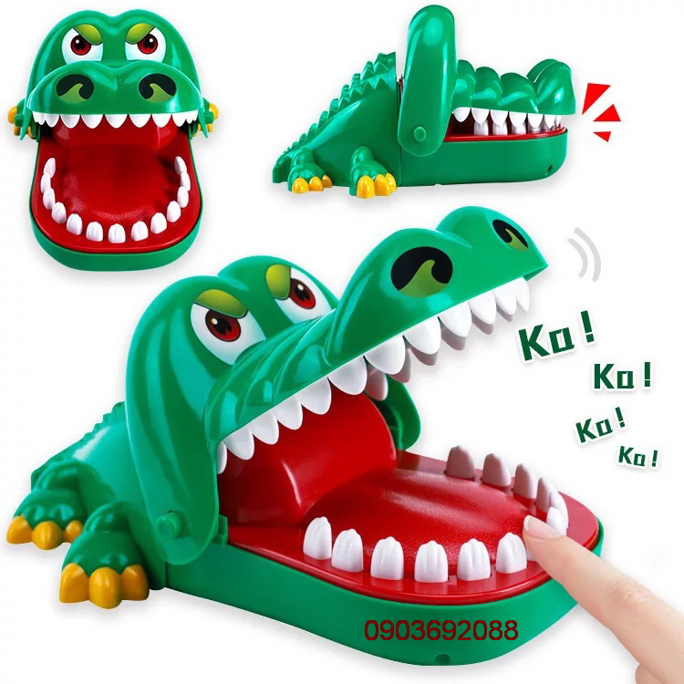 Trò chơi khám răng cá sấu Khổng Lồ 22 x 14.5 x 11cm, trò chơi nhóm, Boardgame