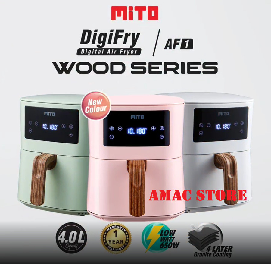 MITO Digital Airfryer 4 L - AF 1 Air fryer Garansi Resmi AF1 - Hijau Free Buble