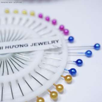 Vỉ 40 cây kim ghim cố định, kim cúc