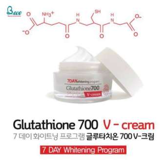 Kem Dưỡng Trắng Da 7Day Whitening Program Glutathione 700 V-Cream