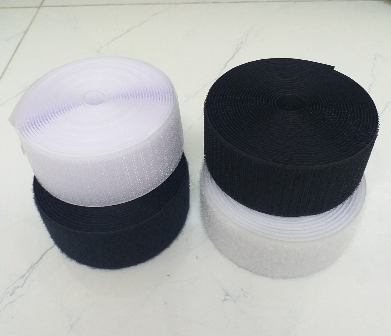 1 bộ 10m Miếng dán vải 2 mặt dán giày túi xách - Velcro Dán Xé. Băng gai dính. Khóa nhám gai không keo. Khổ rộng tùy chọn.