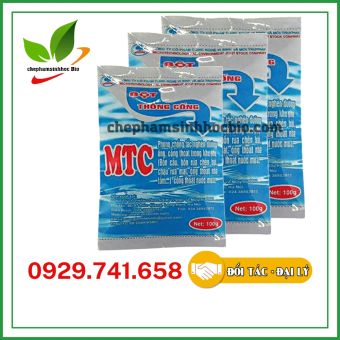 Combo 3 gói MTC. Bột thông cống, thông ống thoát nước. Gói 100Gram