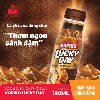 Cà phê sữa đóng chai Kopiko Lucky Day 180ml