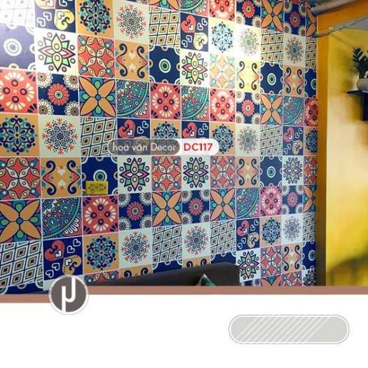 ▪❈  Sét 32 ô Decal gạch bông dán bếp dán tường color Green - KT 60x120cm Mua 3 set tặng 1 set