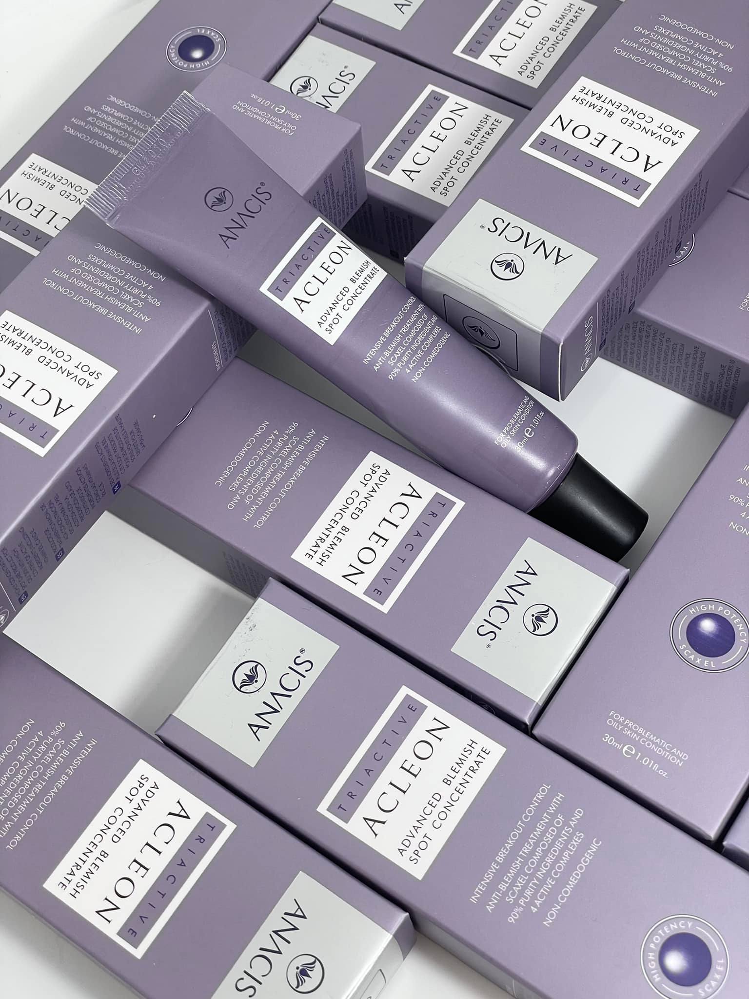 Gel chấm giảm mụn sưng, viêm, giảm thâm mụn anacis acleon advanced blemish spot concentrate 30ml
