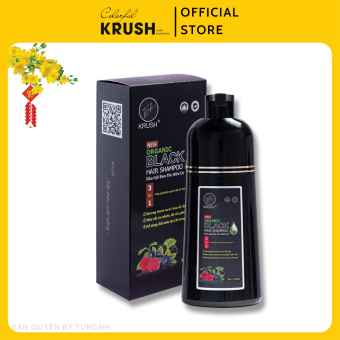 Dầu Gội Đầu Phủ Bạc Đen Tóc Krush Organic 420ml (Màu đen)