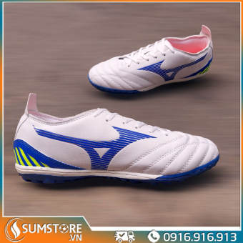Giày Đá Bóng Đế TF Mizu Trắng - Giày Đá Banh 2023