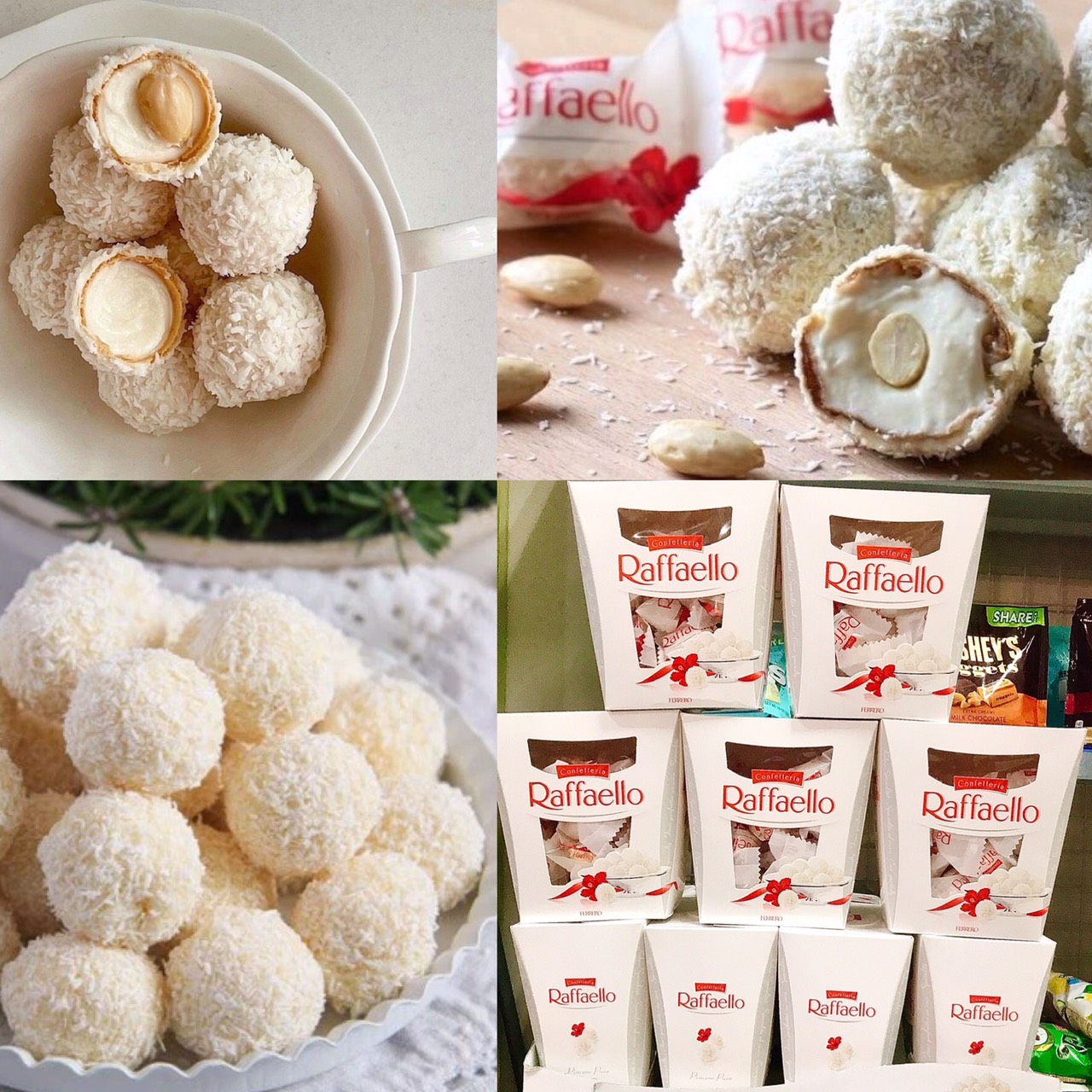 Sale Hộp 230gr Socola phủ dừa Ferrero Confetteria Raffaello Đức - Date T7/2022