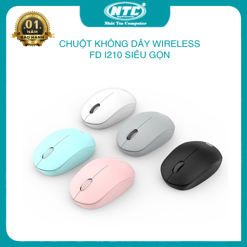 Chuột không dây fd i210 thiết kế vừa tay chắc chắn - nhất tín computer