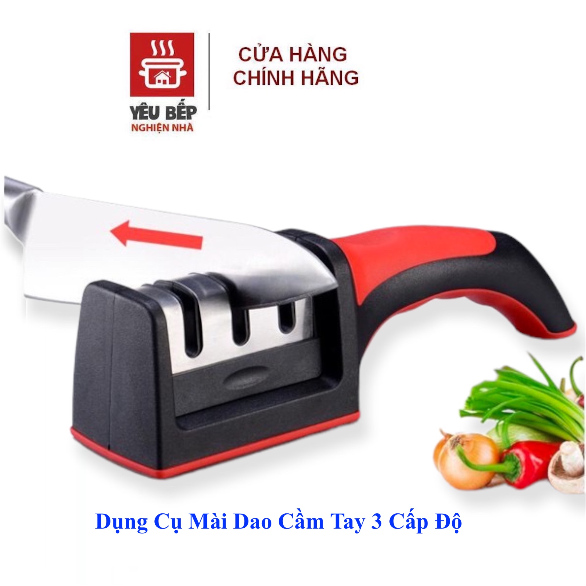Dụng cụ mài dao 3 cấp độ mài dao nhanh bén siêu tiện lợi