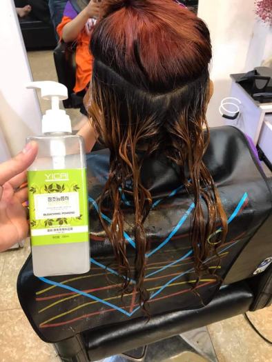 Bóc màu nhuộm oxy hóa , bóc đỏ , bóc đen ,tím , xanh không dùng oxi