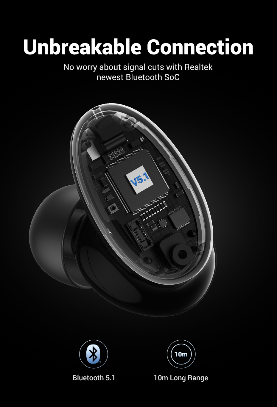 Tai Nghe HiTune X6 Hybrid ANC Bluetooth 5.1 Tai Nghe Bluetooth Chơi Game Độ Trễ