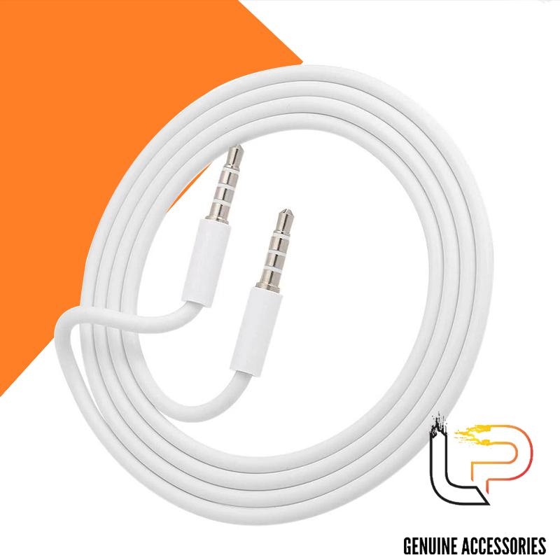 Cáp loa hai đầu 3.5 hỗ trợ mic dài 1m