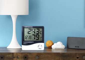 Nhiệt kế ẩm điện tử kim đồng hồ thông minh HTC1