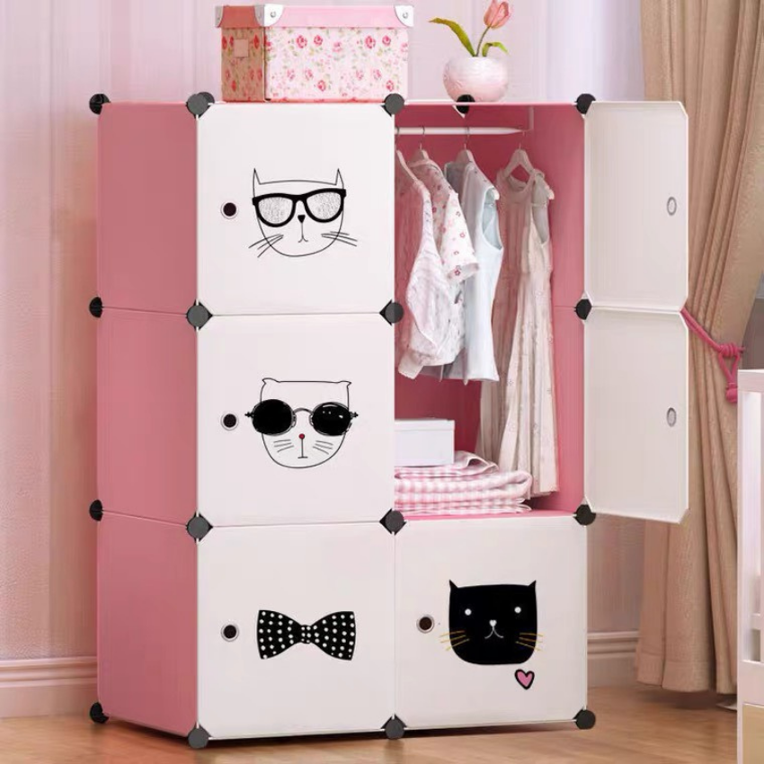 Tủ nhựa lắp ghép thông minh 6 ô