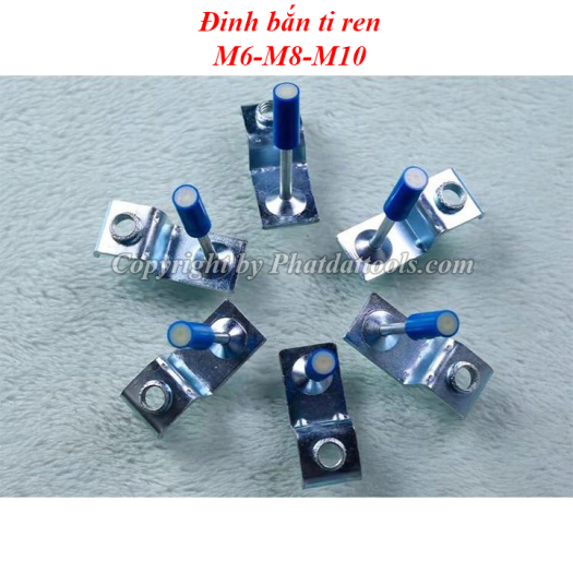 Tắc kê nổ treo ti M6-M8-M10 cho máy bắn ti trần-Hộp 100 cái-Hàng cao cấp không xịt