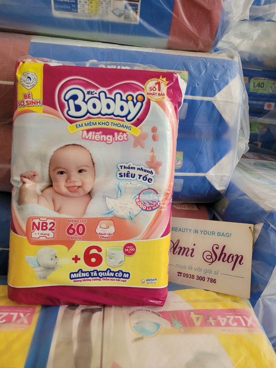 Miếng Lót sơ sinh Bobby Newborn 2 - 60 Miếng