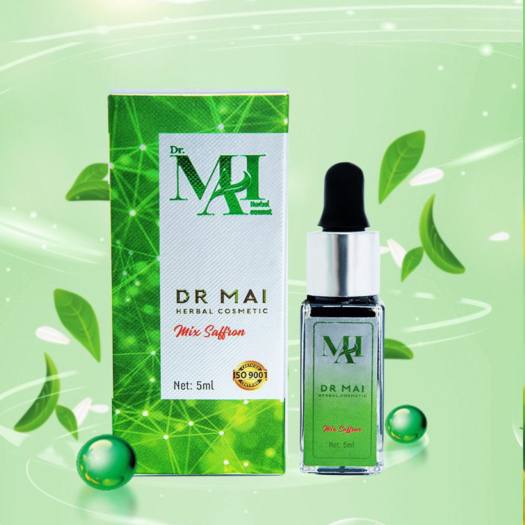 Dr Mai nguyên chất và Dr Mai mix saffron cho da mụn