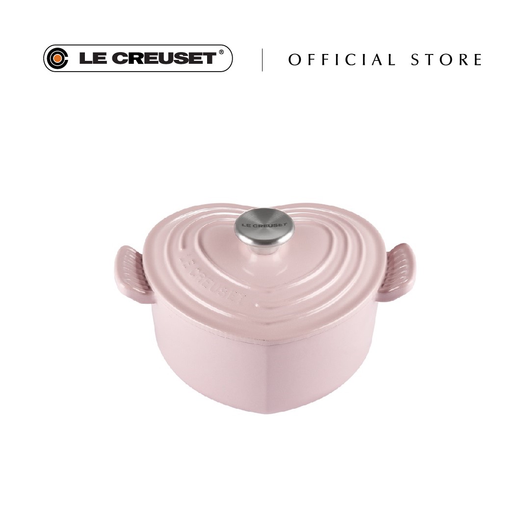 Le Creuset Heart Shaped Casserole 20cm (Shell Pink) | Lazada Singapore