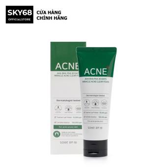 Sữa Rửa Mặt Cho Da Mụn Some By Mi AHA-BHA-PHA 30 Days Miracle Acne Clear Foam 100ml