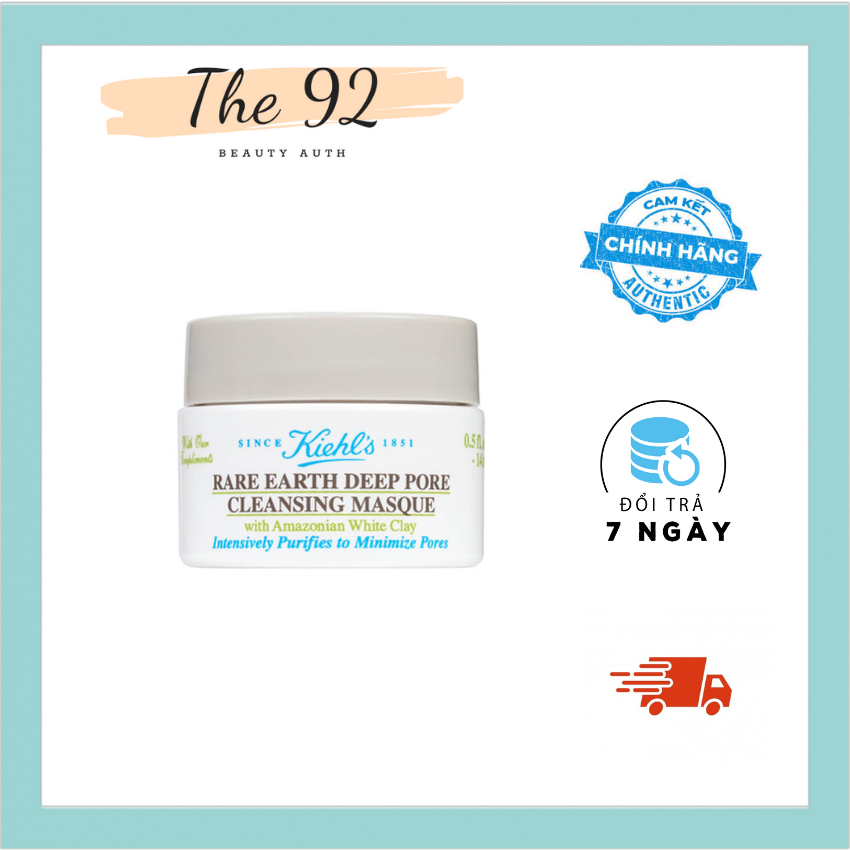 Mặt nạ đất sét Kiehl 's size 14ml kiểm soát dầuThe 92.beauty