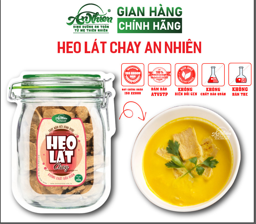 250g heo lát chay an nhiên, thịt chay, thực phẩm chay dinh dưỡng, thuần chay healthy, đồ ăn chay