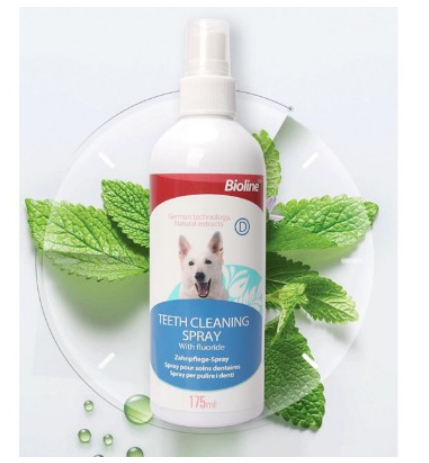 [Hoàn tiền 10%] Chai Xịt Thơm Miệng Chó , Mèo Bioline dung tích 175ml