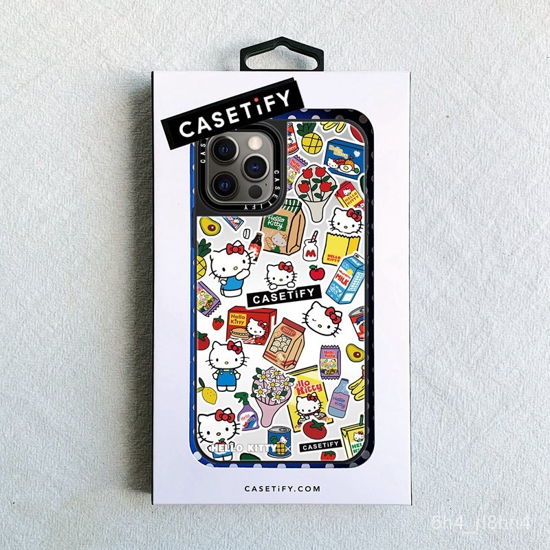 hello kitty x casetify produce sticker iphone case