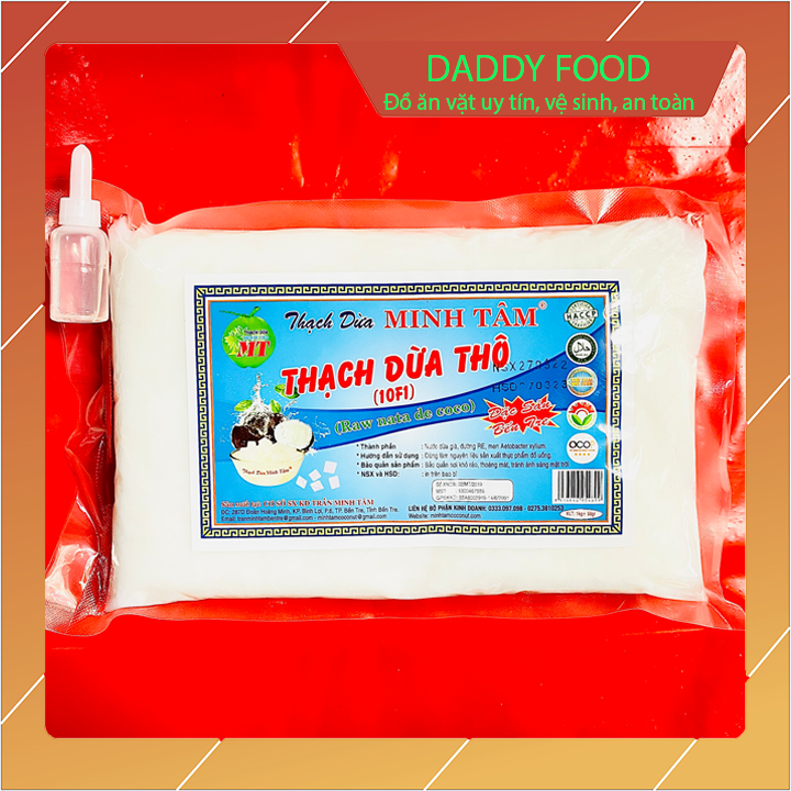 1kg thạch dừa thô xuất khẩu tặng kèm hương dừa minh tâm đặc sản bến tre chính hiệu