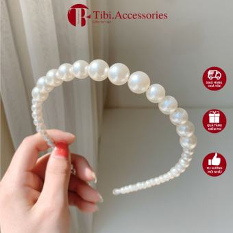 Băng Đô Cài Tóc Đính Hạt Ngọc Trai Nhân Tạo BĐ1 - Bờm Đính Ngọc Phong Cách Hàn Quốc Tiểu Thư - Tibi.accessories