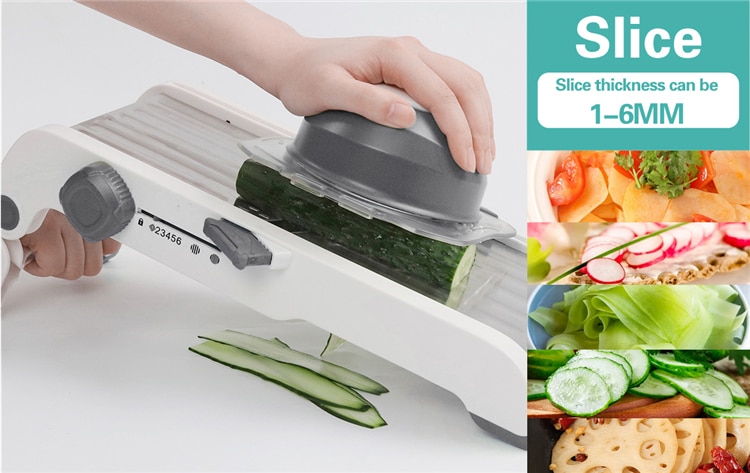 LMETJMA Ultra Sharp Mandoline Slicer Upgraded Vegetable Slicer