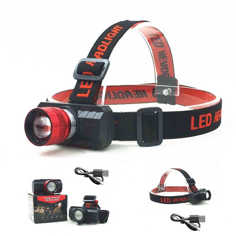 Đèn pin led đội đầu essesa mingray sạc usb