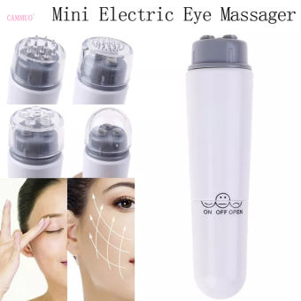 Cammuo 4-Đầu Máy Mát Xa Mặt Bằng Điện Chống-Nhăn Mắt Thâm Vòng Tròn Massager Mỏng Cây Mát Xa Mặt