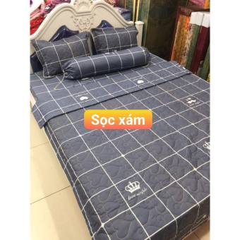 Bộ Ga Gối Nệm 4 Món Họa Tiết Đơn Giản Đầy Đủ Size
