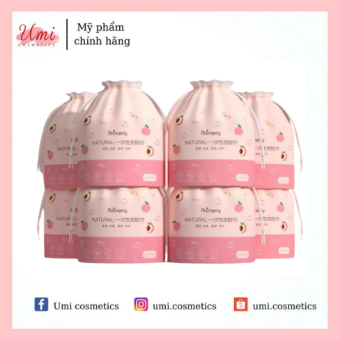 < Freeship> Khăn Lau Mặt Dùng 1 Lần 100% Bông Tự Nhiên ANIMERRY - Cuộn Khăn Giấy Lau Mặt Đa Năng