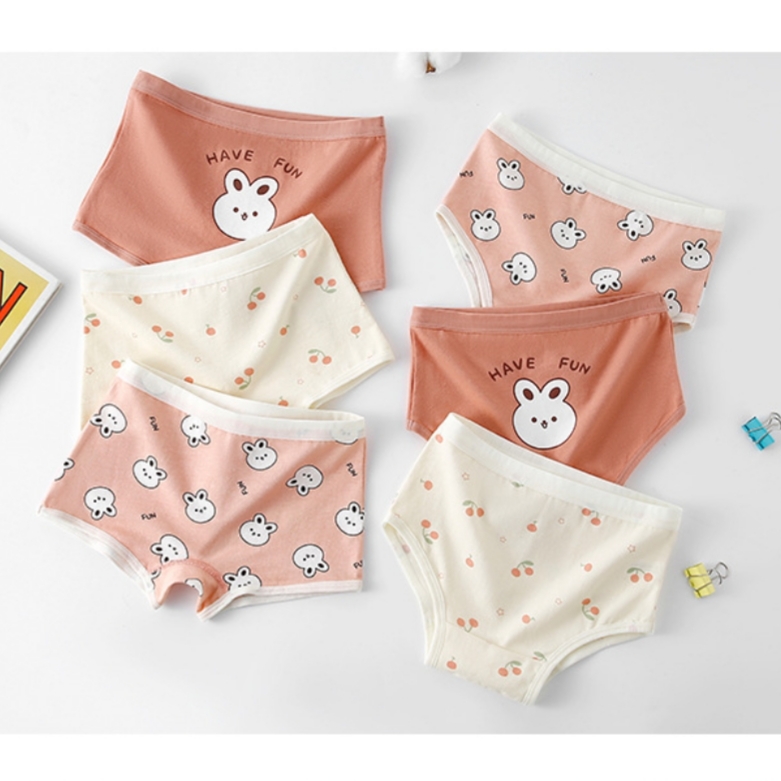 Chip đùi bé gái sét 3 quần lót cho bé size đại đồ lót trẻ em từ 8-46kg