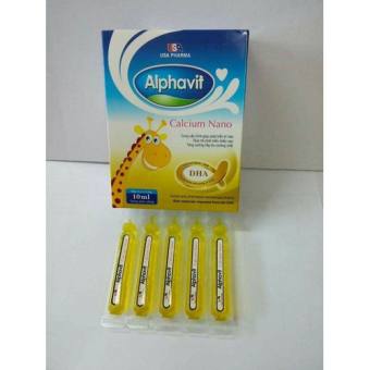 ALPHAVIT CALCIUM - SIRO BỔ SUNG CANXI CHO BÉ - NHANH MỌC RĂNG - PHÁT TRIỂN CHIỀU CAO - CHỐNG CÒI XƯƠNG HỘP 20 ỐNG NHỰA BẺ