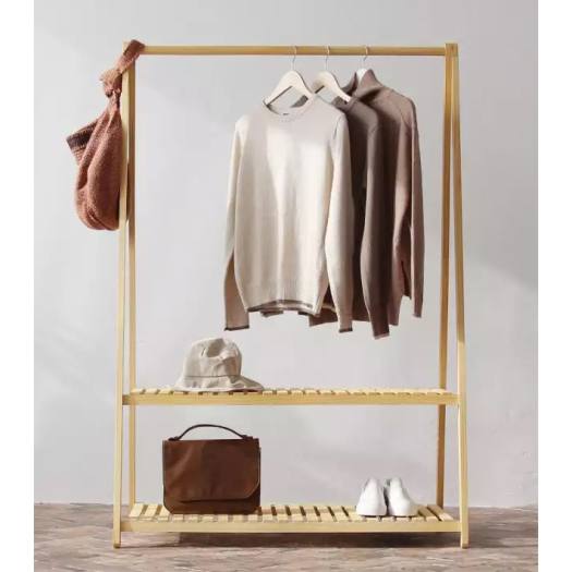 Giá Treo Quần Áo Gỗ Chữ A 2 Tầng gỗ Thông nhập khẩu Kiểu Dáng Tinh Tế; Kích Thước 160x74x36CM, Kệ Treo Quần Áo Hàn Quốc Decor Phòng Ngủ; - Vin House 86.