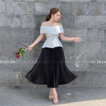 9.9 săn ngay VOUCHER 150K ll Chân váy dập ly Joven 5 màu thiết kế sang chảnh dáng xòe dài, cách điệu bởi gấp nếp ngẫu hứng