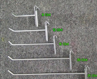 Móc siêu thị combo 50 móc dài 10cm_MART24COMBO50MOC10