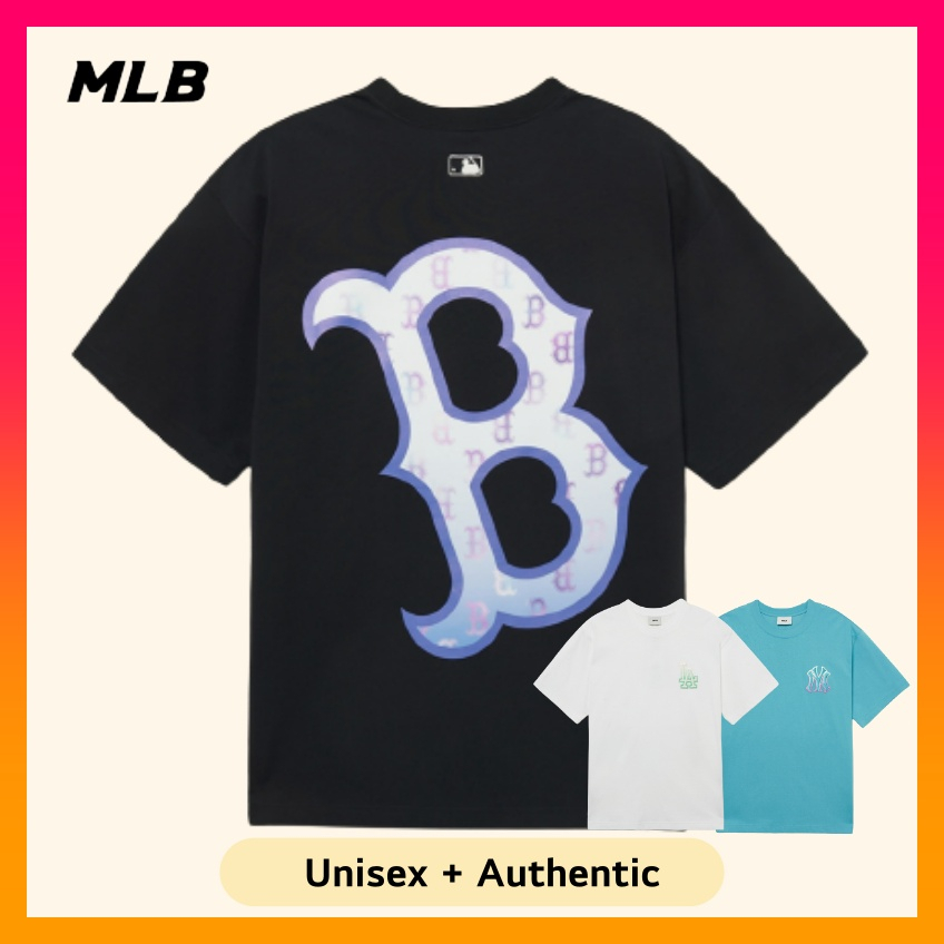 MLB Korea - Paisley Back Logo Short Sleeve T-Shirt Pink / XXL