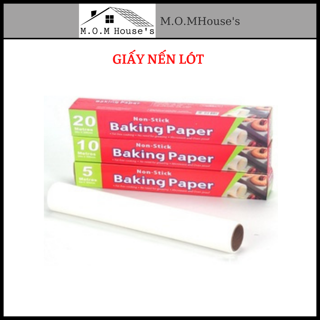 Giấy nến lót nồi chiên không dầu, Dài 10M giấy nến, Giấy nến thấm dầu hoạ tiết, Giấy thấm dầu mỡ, Giấy nướng bánh_M.O.M House's