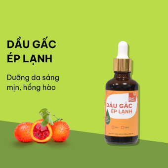 Dầu gấc ép lạnh đắp mặt giảm thâm, sáng da Chai 50ml