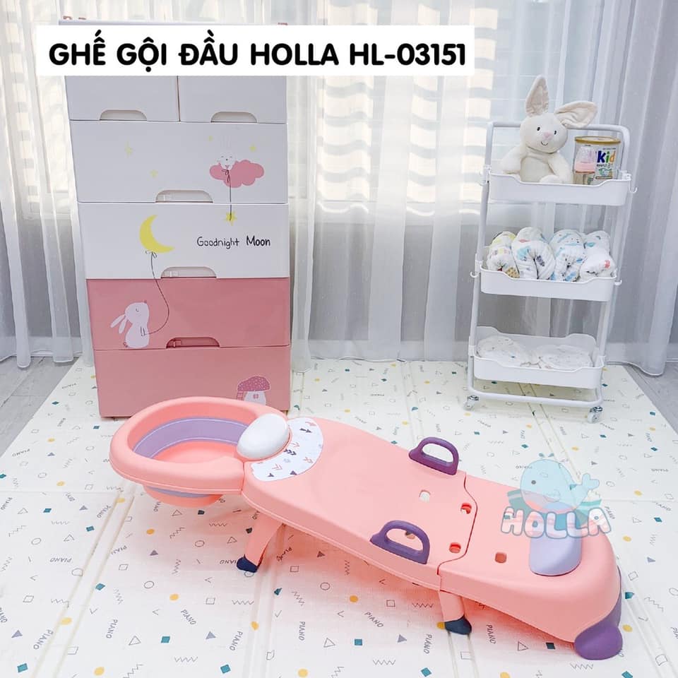 Ghế gội đầu holla cho bé gấp gọn