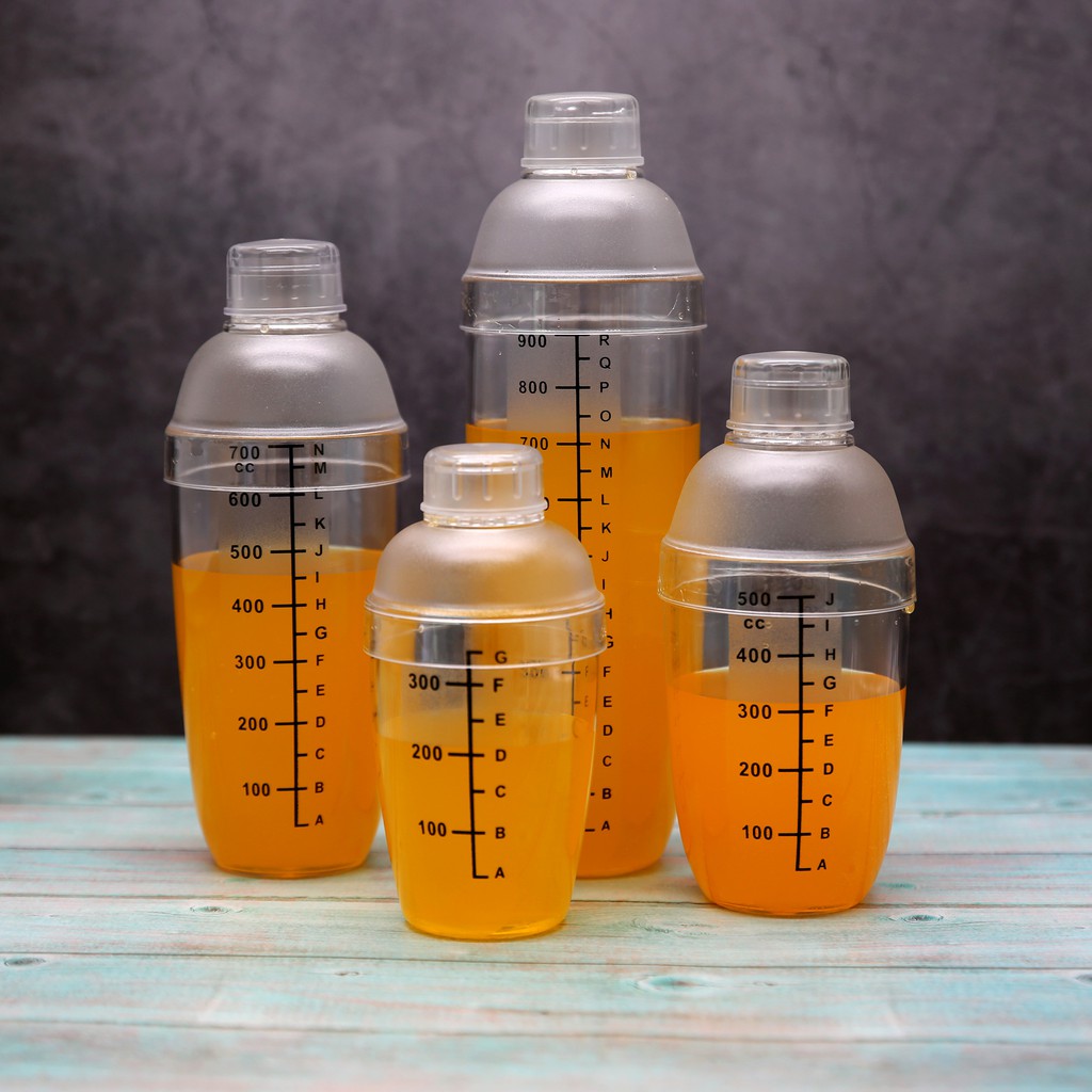 Bình Lắc Shaker Nhựa 350ML - 530ML - 700ML - 1000 ML ( Đã bao gồm nắp )
