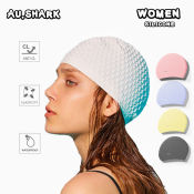 AUSHARK Long Hair Swim Cap - Waterproof and Non-slip